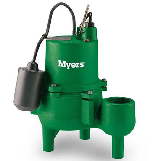 SRM4PC-1 Myers Submersible Sump Pumps (4/10 HP, 1 Phase, 115 Voltage, 20' Cord Length, 90 GPM Capacities, Piggy Back Tethered Switch)