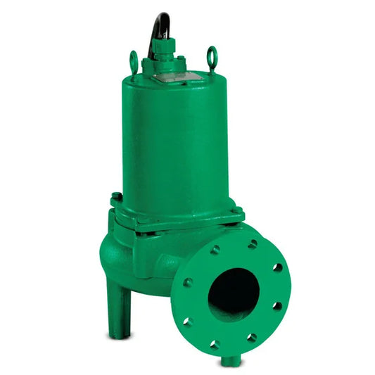 Myers 28224E001, MS4S300M2-4, S4S Series, Sewage Pump, 3 HP, 230 Volts, 1 Phase, 4" Flanged Horizontal Discharge, 490 GPM Max, 35 ft Max Head, 35 ft Cord, Manual