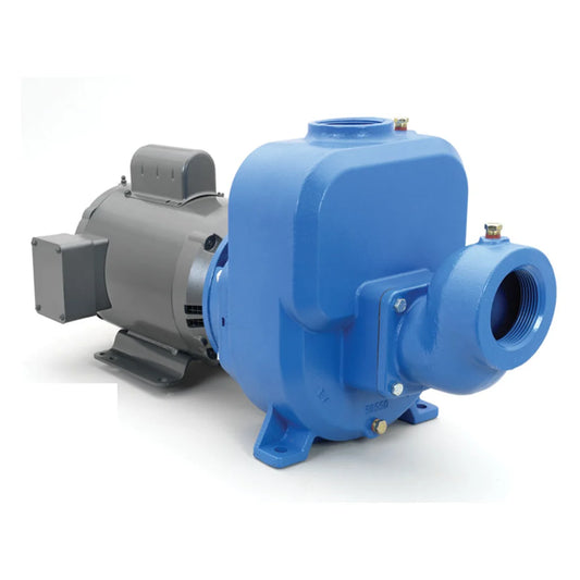 50SPH10F Goulds PrimeLine SPH Series Self-Priming Centrifugal Pump (5 HP, 1 Single Phase, 60 Hz, 230 Volt, 3500 RPM, ODP Enclosure, 6.25", Suction Flange Included) - KG Power Systems