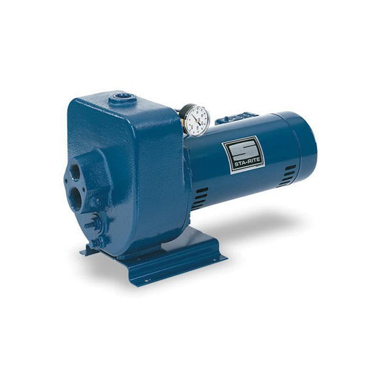 HMSE-1FL Sta-Rite Multi-Stage Jet Pumps (1 HP, 1-1/4" Suction., 1" Drive, 1" Discharge, 2 Stages, 115/230 Voltage, Cast Iron, 30-50 PSI)
