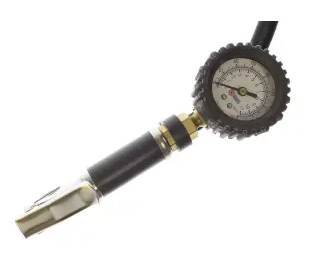 TGC1348-DPB - COILHOSE - Inflator Gauge, Dial, 0-160 psi, 12" Hose, Dual Foot Chuck, Display