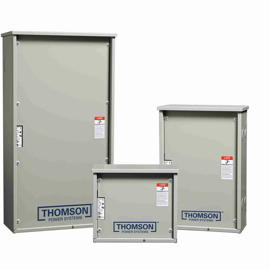 TS912A0200A Thomson Power Systems TS910 Series Transfer Switch (2 Pole, NEMA 1 Enclosure, Power Contactor Type, Open Transition, UL 1008, Standard Switch, 200 Amps, 240 Volt Max, Up to 10 KA)