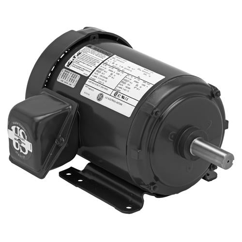 U5P3G U.S. Motors General Purpose Motor (5 HP, 215T Frame, Three Phase, 1200 RPM)