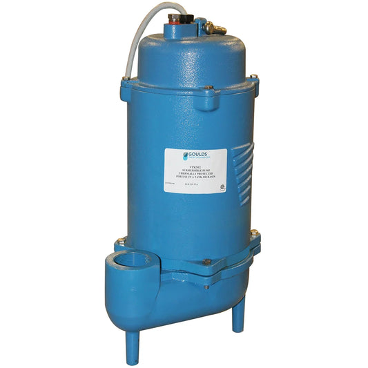 Goulds VTX0512 Submersible Sewage Pump (.5 HP, 1 Phase, 230 Volts, 3500 RPM, 208 GPM, 2" NPT Discharge)