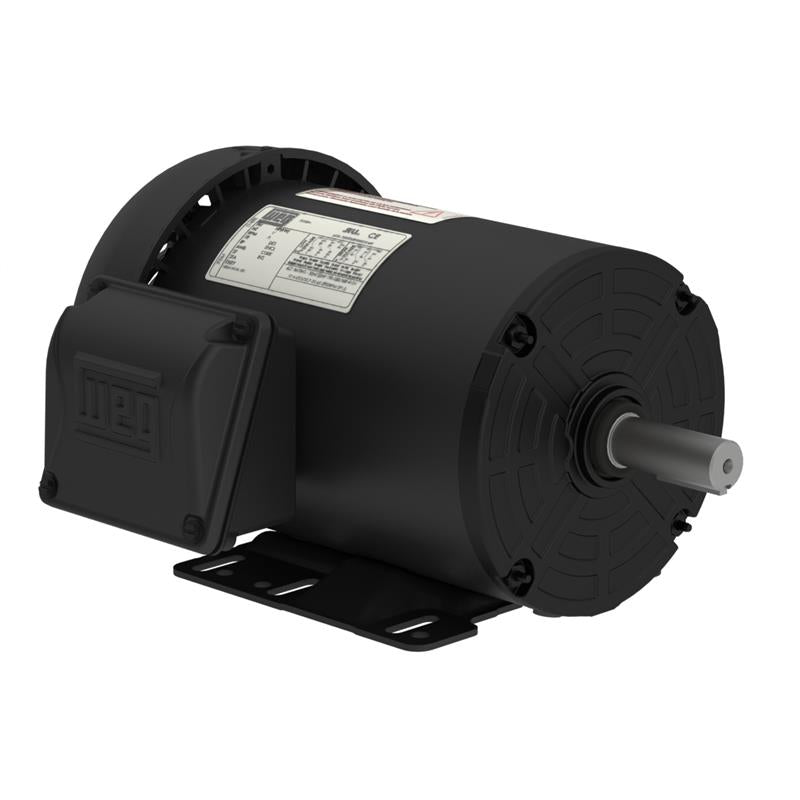 00112ET3E145T-SG WEG Motor (1 HP, 1200 RPM, Three Phase, 143/5T Frame, TEFC Enclosure, 208-230/460 Voltage)