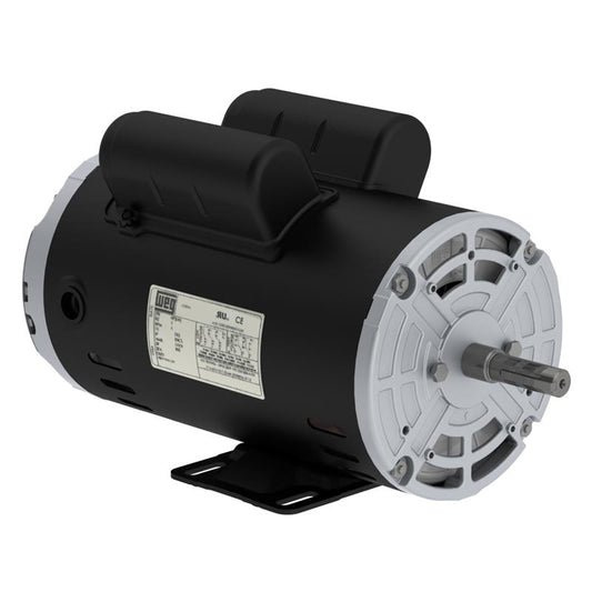 00236OS1BCD56-S WEG Motor (2 HP, 3600 RPM, 1 Phase, 60 Hz, 56H Frame, ODP, 115/208-230 V)