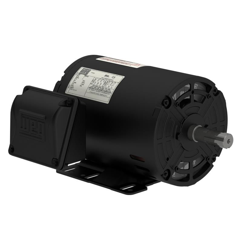 00112OT3E145T-SG WEG Motor (1 HP, 1200 RPM, Three Phase, 143/5T Frame, ODP Enclosure, 208-230/460 Voltage)