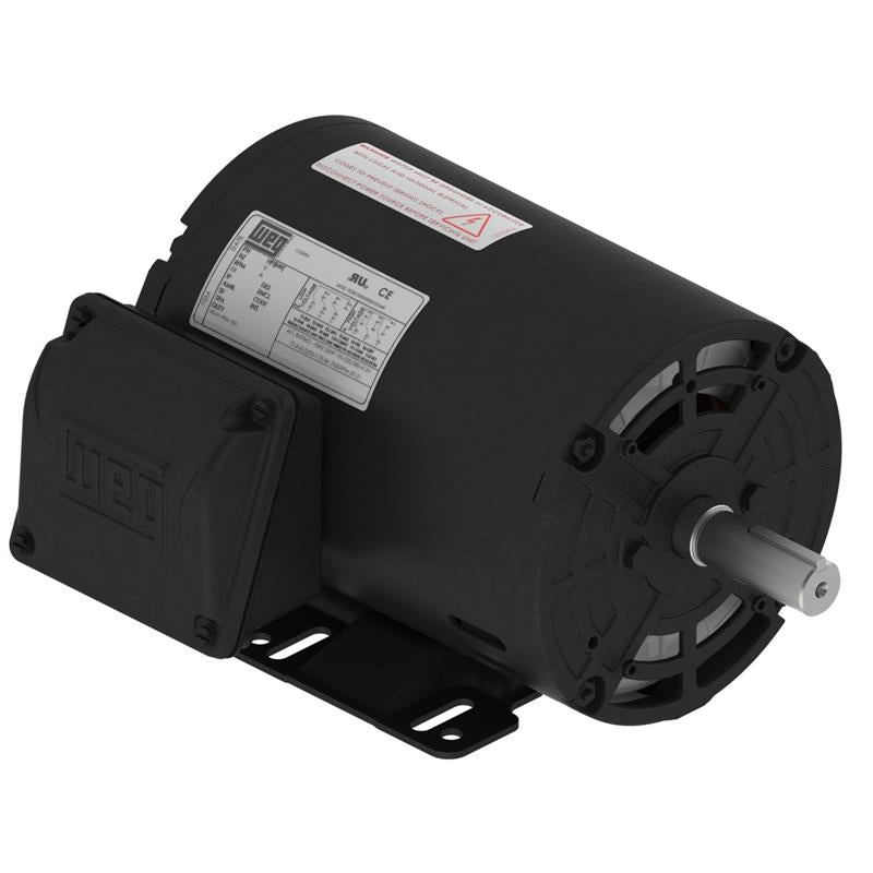 00118OT3P143T-S WEG Motor (1 HP, 1800 RPM, 3 Phase, 60 Hz, 143/5T Frame, ODP, 200 V, Foot-Mount)