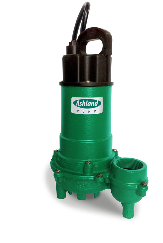 EPF30M1-20 Ashland EPF30 Series Cast Iron Effluent Pump (3/10 HP, 115 Volt, 1 Phase, 3/4" Max Solids, 2" Discharge, 20' Cord, 3450 RPM, Manual Switch)