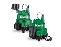 MDC33120V Myers Submersible Sump Pumps (1/3 HP, 1 Phase, 9.8 Amps, 115 Volt, 20' Cord Length, 1-1/2" Discharge, Piggy Back Vertical Switch, 1/2" Max Solids) - KG Power Systems