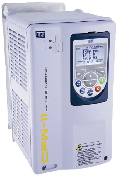 CFW110007B2ON1Z WEG Variable Frequency Drive (Single/Three Phase - 200 - 240V Input, Three Phase 230V Output, NEMA 1 , 2 HP)