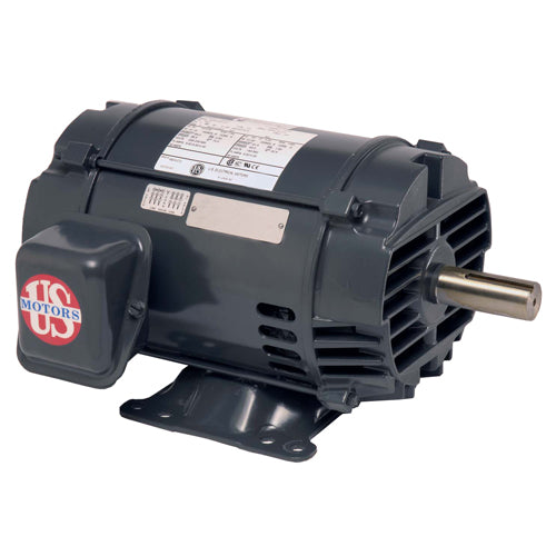 D5PA2A US-Nidec General Purpose Motor (5 HP, 3 Phase, 1755 RPM, 184T Frame, ODP Enclosure, 208-230/460 Volt, Rolled Steel, 1 Speed, F1, Footed)