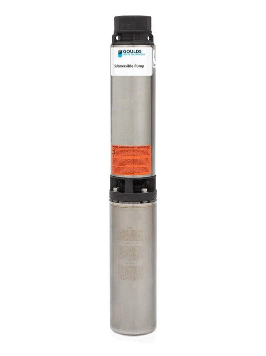 10HS15412CL Goulds 4" Submersible Well Pump and Motor Package (1.5 HP, Single Phase, 60 Hz, 230 Volt, 3-Wire, 17 Stages, Control Box Not Included)
