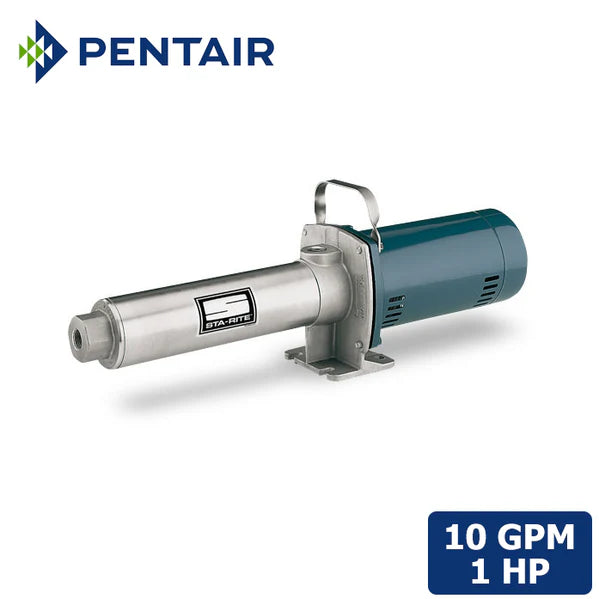 HPS10E-01MS3 Sta-Rite High-Pressure Booster Pump (Stainless Steel, 10 GPM, 1 HP, 1 Phase, 208-230V, 10 Stages)