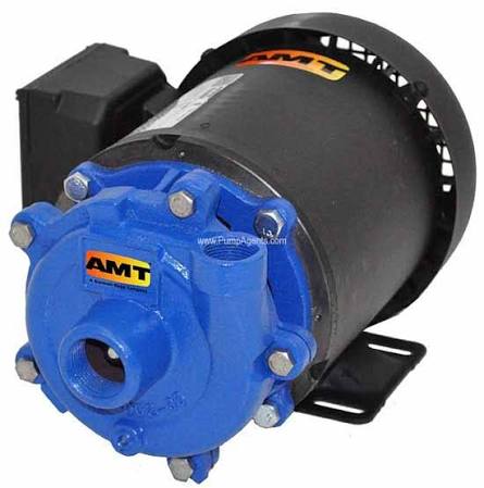 370C-95 AMT Cast Iron Straight Centrifugal Pump (3/4 HP, 3 Phase, 230/460 Volt, Buna-N Seal, Stainless Steel Impeller, TEFC Type)