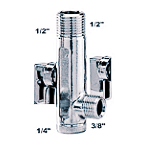 9000 JORC Nickel Plated Strainer (1/4 Inlet Connection, 3/8 Outlet Connection, Nickel Plated , 600 PSI Max Pressure)