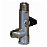 9001-SS JORC Stainless Steel Strainer (1/4 and 1/2 Inlet Connection, 3/8 Outlet Connection, 304 Stainless Steel, 600 PSI Max Pressure)