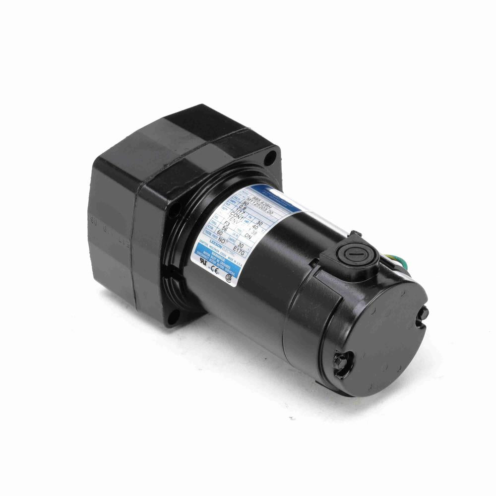 M1125003.00 LEESON DC Gearmotor (0.06 HP, 60 RPM, 90 V, 30 Frame, TENV)