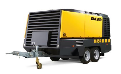 M350 Kaeser Portable Air Compressor (1200 CFM, 125 PSI, Diesel, Tow Behind)