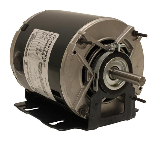 B300 Marathon Belt Drive Fan and Blower Motor (1/6 HP, Split Phase, 1725 RPM, 48Y Frame, 5.6" Diameter, ODP Enclosure, 115 Volt, 3.6 AMPS, Reverse Rotation, Rolled Steel, Single Shaft) - KG Power Systems