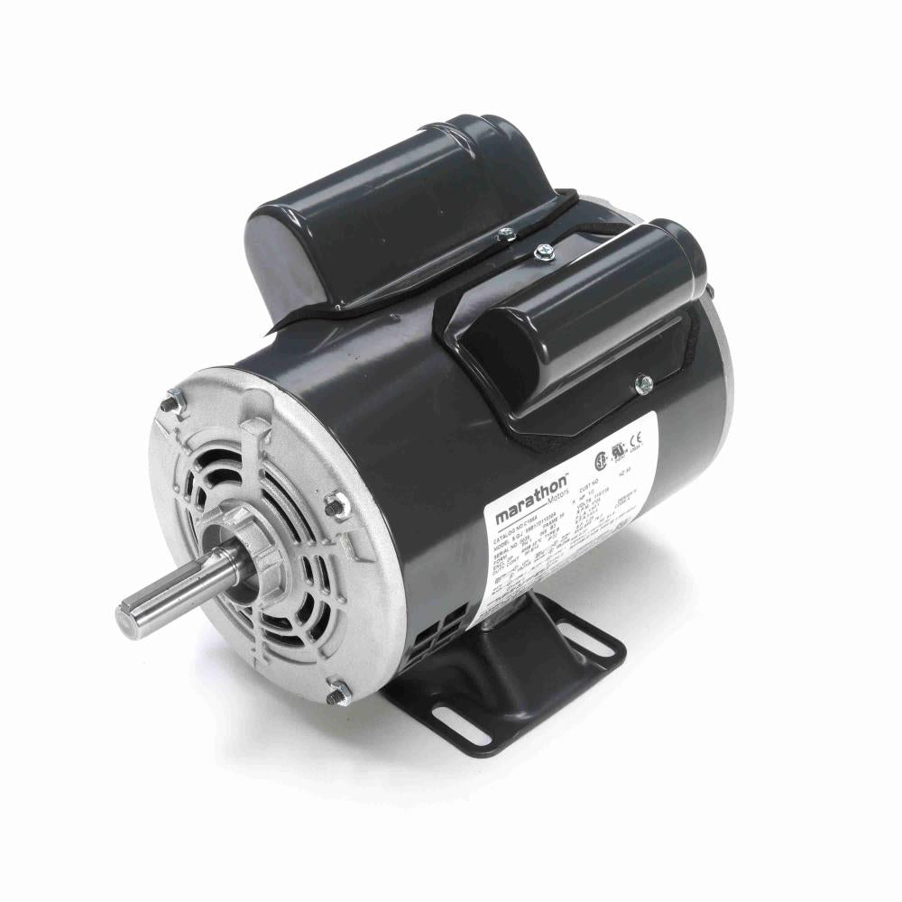 C168A Marathon General Purpose Motor (1/2 HP, Capacitor Start, 1725 RPM, 56 Frame, ODP Enclosure, Single Phase, 115/230 Volt, Reversible Rotation, Rolled Steel, Rigid Base)