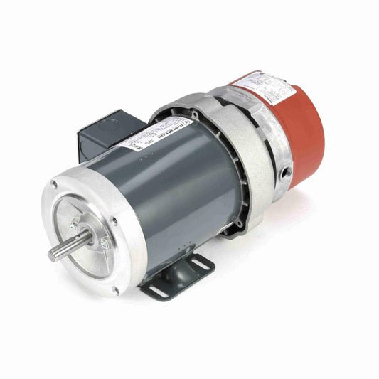 D452 Marathon Brakemotor (1/2 HP, 3 Phase, 56 Frame, 6.5" Diameter, TEFC, Reverse Rotation, Rolled Steel Construction, Bolt on Base Mounting, Single Shaft)
