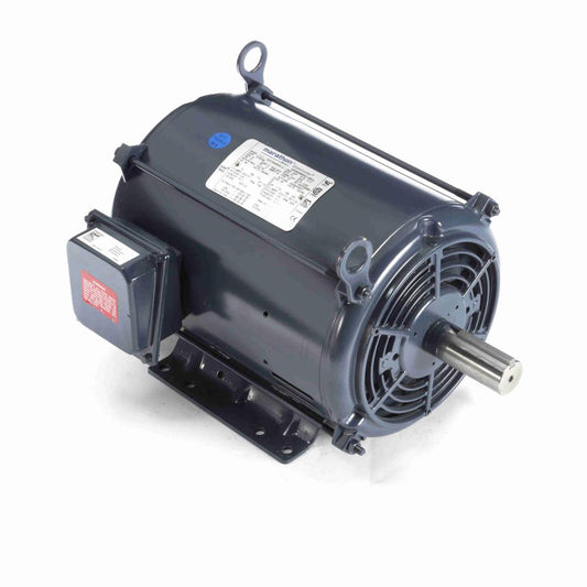 GT0019A Marathon General Purpose Motor (10 / 7.5 HP, 1768 & 1470 RPM, ODP Enclosure, 215T frame, 3 Speed, Reversible Rotation, Rigid Base)