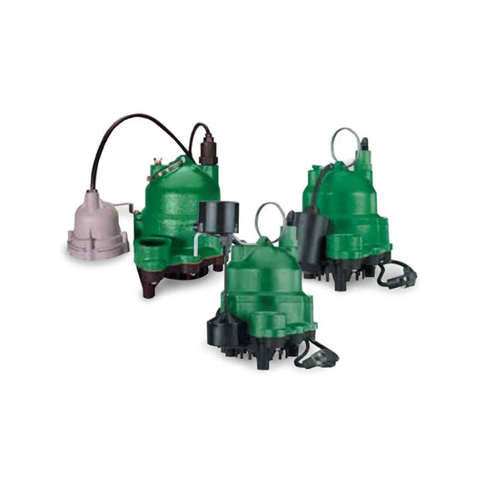 MDC50PC1 Myers Submersible Sump Pumps (1/2 HP, 1 Phase, 115V, 12 Amps, 20' Cord Length, 1-1/2" Discharge, Piggy Back Tethered Switch, 1/2" Max Solids) - KG Power Systems