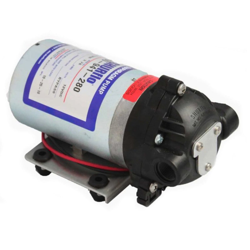 8000-941-280 Hypro-Shurflo Pump with Bypass 8000 Series (12 Volts DC, 1.2 Max GPM, 80 Max PSI, 3/8" NPT Female)