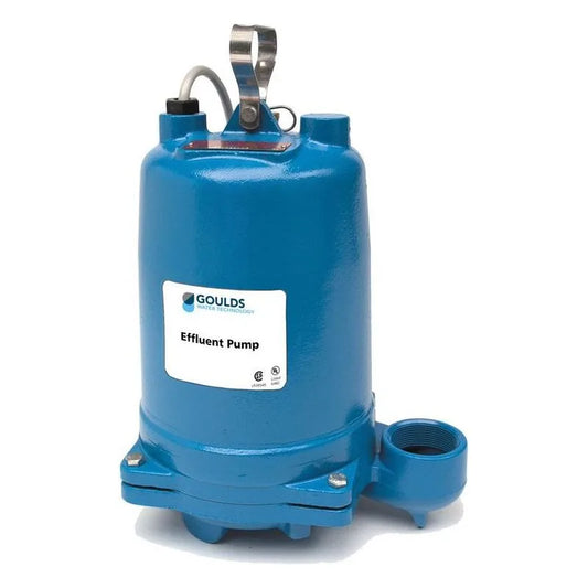 WE0311L Goulds 3885 WE Series Submersible Sump Pump (1/3 HP, 115 Volts, 1 Phase, 1750 RPM, 3/4" Max Solids, 140 Max GPM, 128' Max Head, 20' Cord)